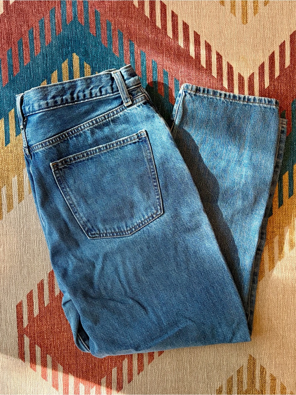 Uniqlo Men's Medium Blue Straight Jeans